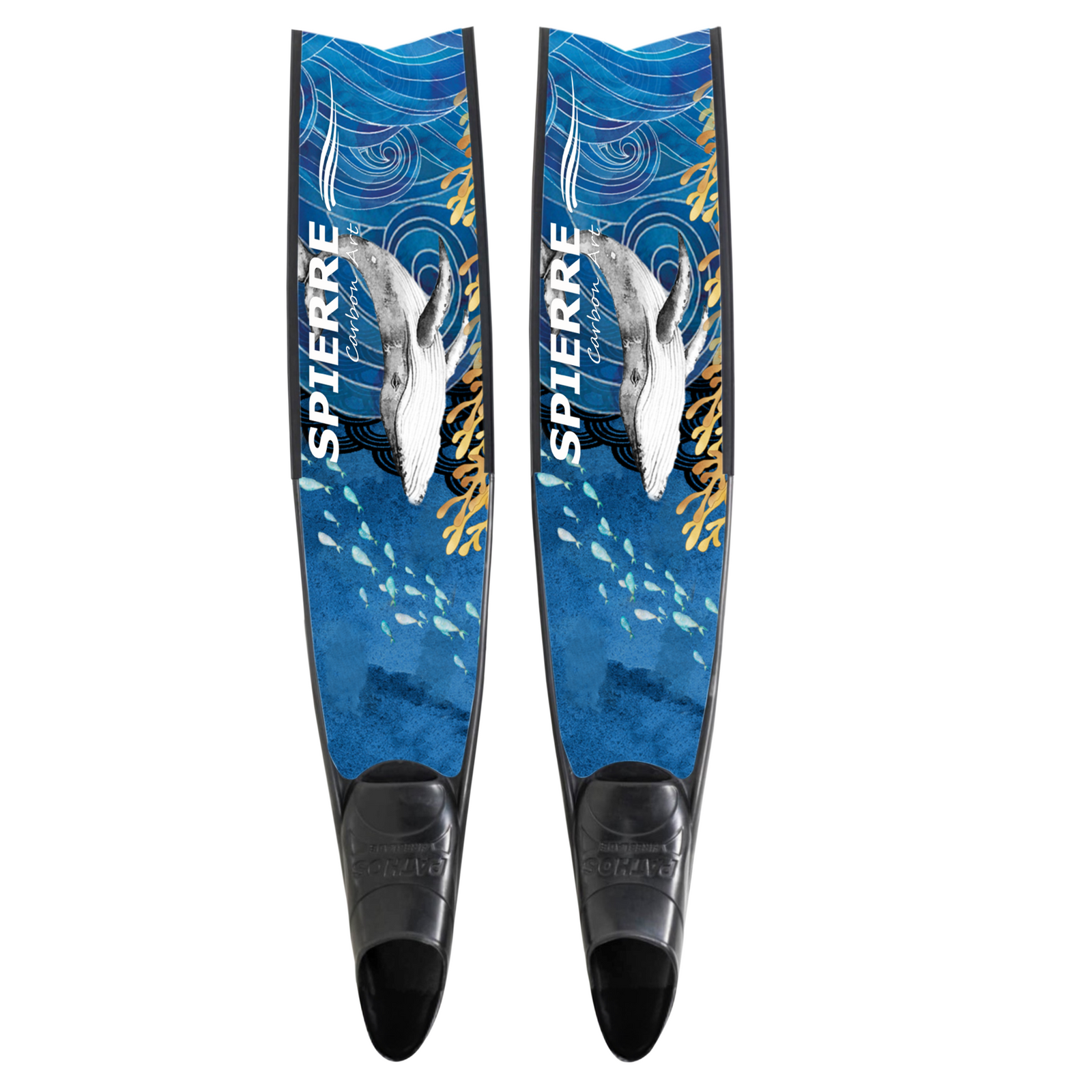 Spierre Blue Whale Solo Design Carbon Art Freediving Best Carbon Fiber Fin Blades