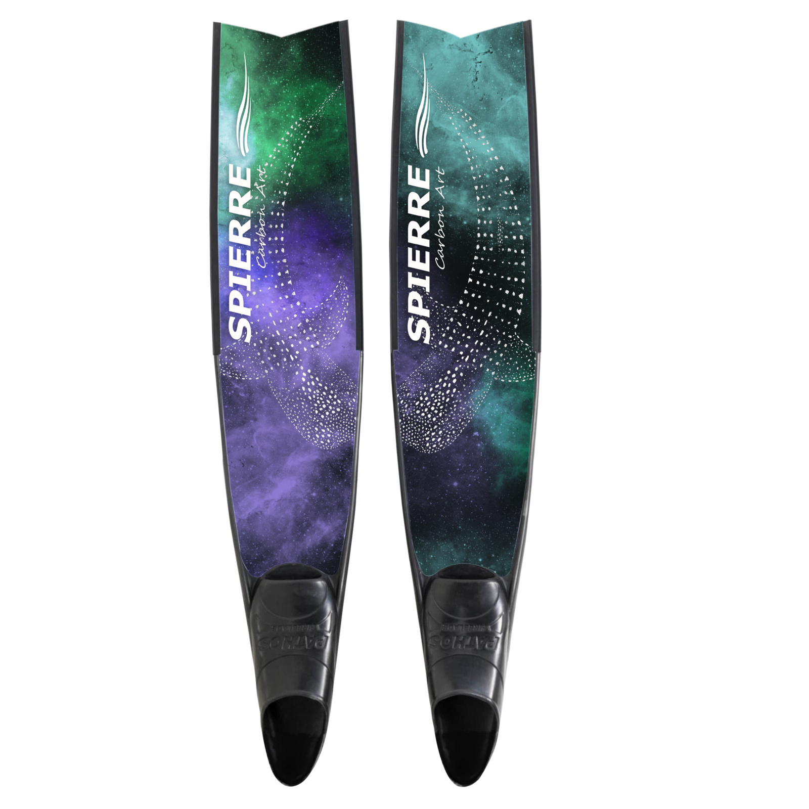 Spierre Shark Galaxy Design Carbon Art Freediving Best Carbon Fiber Fin Blades