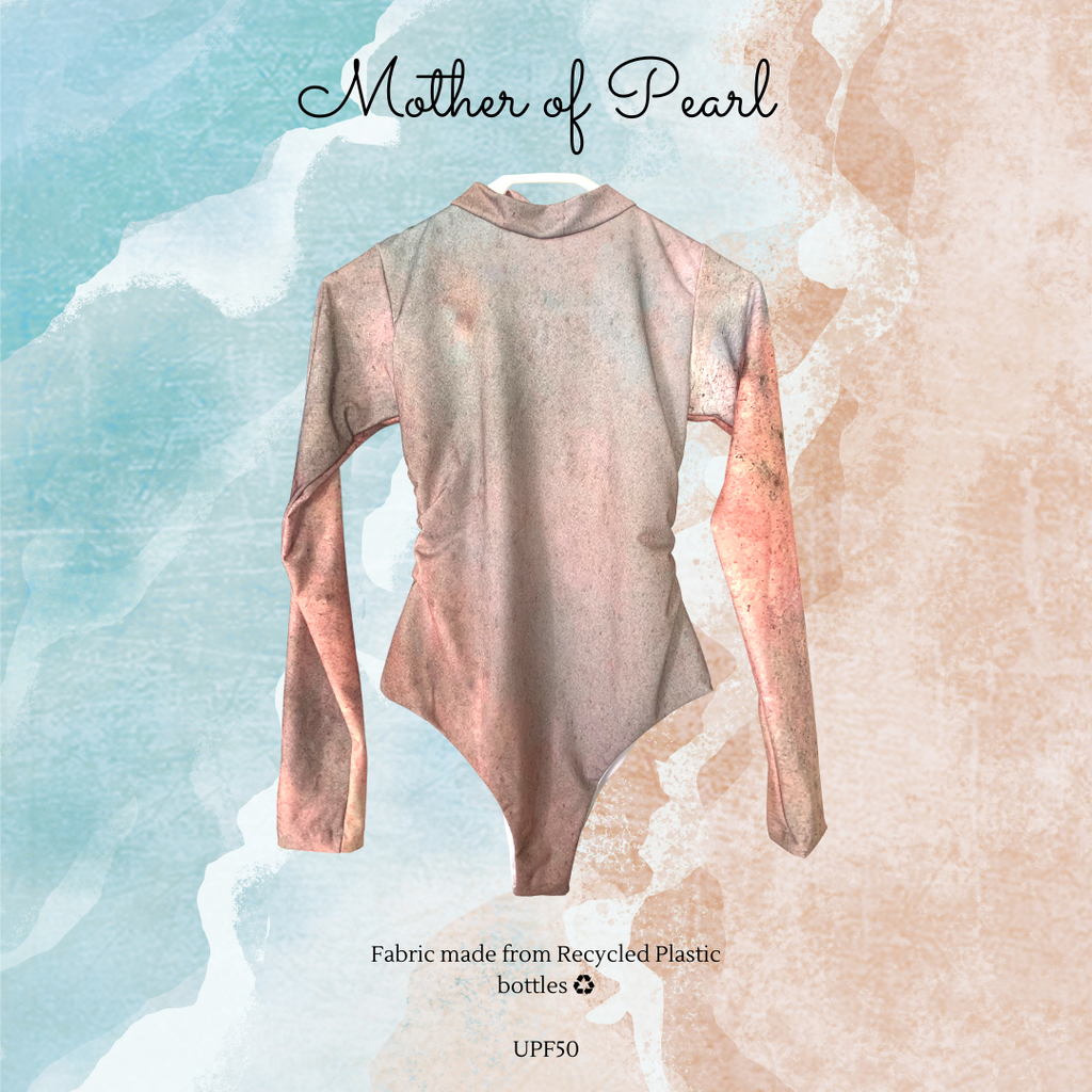 Spierre Lycra Mother of Pearl Design Ocean Swim Suit