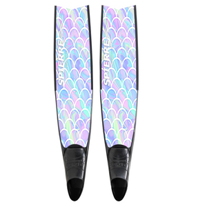 Spierre Iridescent Scale Design Carbon Art Freediving Best Carbon Fiber Fin Blades