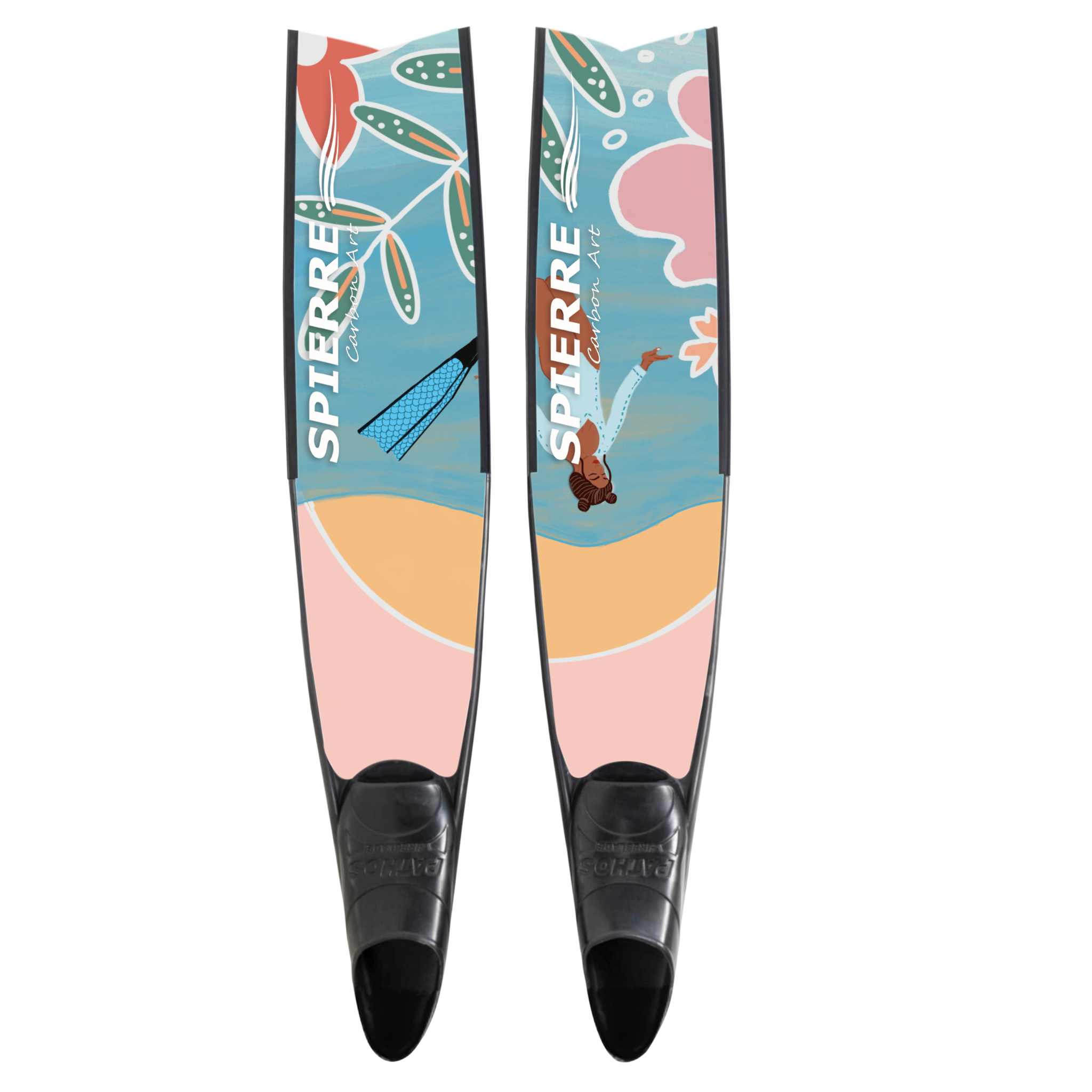Carbon Art Sunset Fin Blades - Apnea Range (Set/Pair)