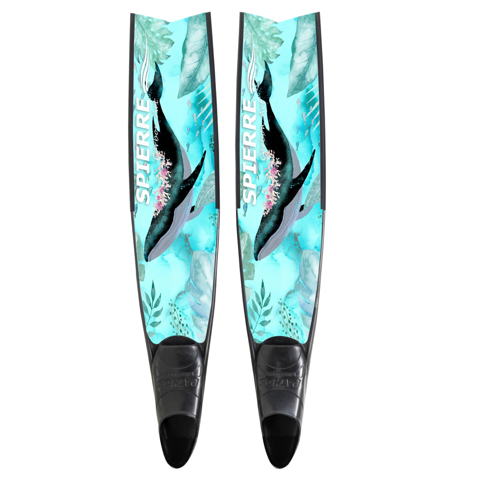 Carbon Art Whale Song Fin Blades - Apnea Range (Set/Pair)